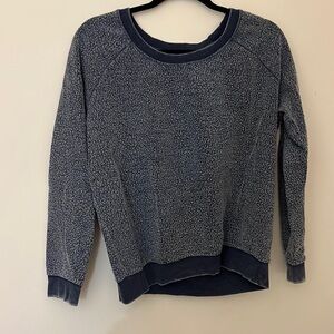 Blue pullover sweatshirt